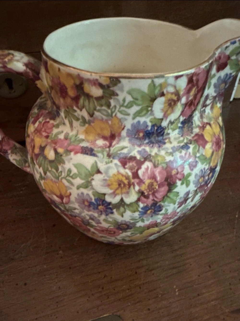 James Kent DuBarry Chintz Creamer England